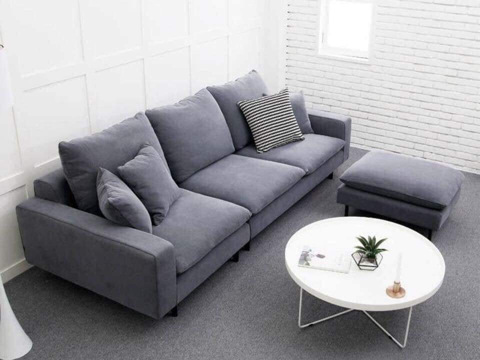 Ghế Sofa nỉ nhung tạo không gian nội thất ấm cúng