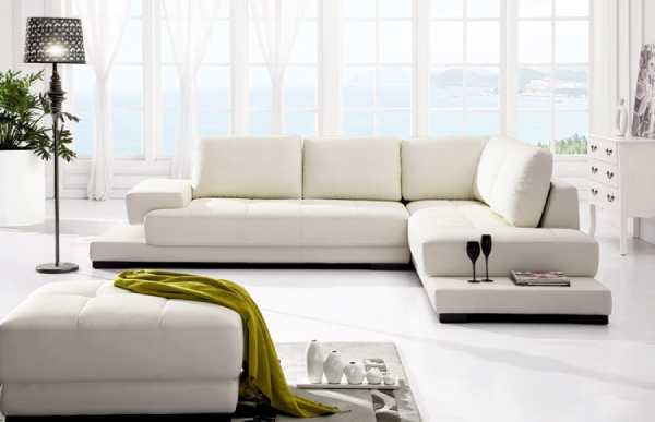 Màu trắng dễ dàng phối với các đồ nội thất trong nhà 